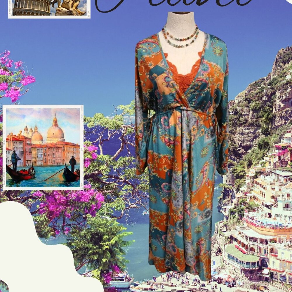 Bohemian Paisley Long Dress